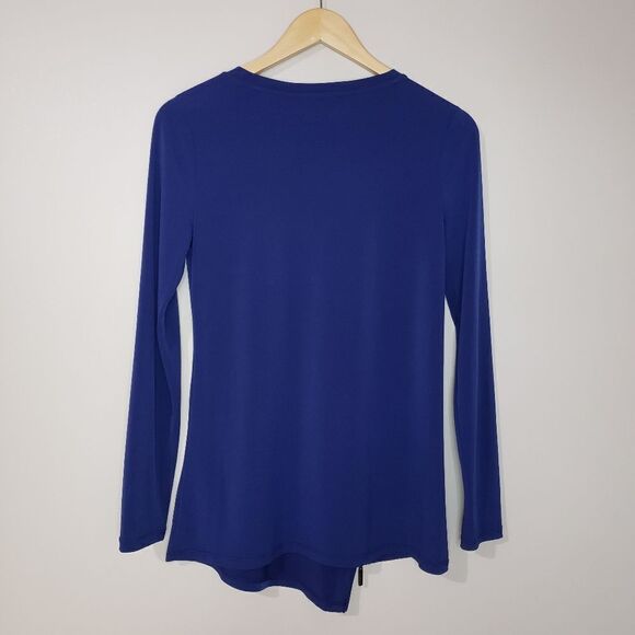 🦋3/$25 Ivanka Trump XSmall Long Sleeve Blue Tunic Zipper Detail - Picture 2 of 8